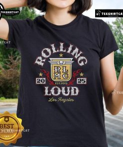Premium Rolling Loud Los Angeles 2025 Est 2015 ladies tee featuring stylish design and comfortable fit.