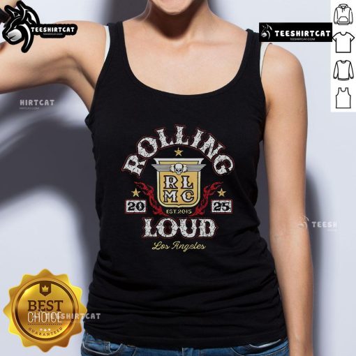 Premium Rolling Loud Los Angeles 2025 tank top, featuring stylish graphic design, perfect for concert fans and festival goers.
