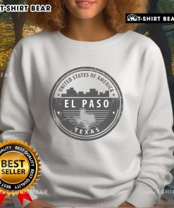 Premium United States of America El Paso Texas sweatshirt showcasing a stylish design perfect for casual wear.
