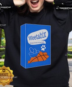 Premium Weetabix Cats Cereal Sweatshirt featuring playful cat graphics and a cozy design for cereal lovers.