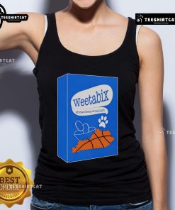 Stylish Premium Weetabix Cats Cereal tank top featuring a playful cat design, perfect for cereal lovers and cat enthusiasts.