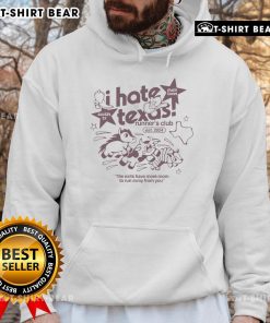 Pretty I Hate Texas Runners Club Est 2024 hoodie in vibrant colors, perfect for runners and Texas enthusiasts.
