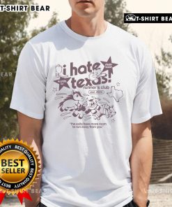 Alt Text: Pretty I Hate Texas Runner's Club Est 2024 T-Shirt in vibrant colors, perfect for running enthusiasts and Texas fans.