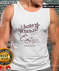 Pretty I Hate Texas Runners Club Est 2024 tank top in vibrant colors, perfect for running enthusiasts and Texas pride.
