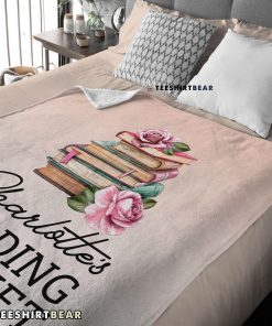 Pretty Vintage Book Reading Blanket Fleece Customized Blanket