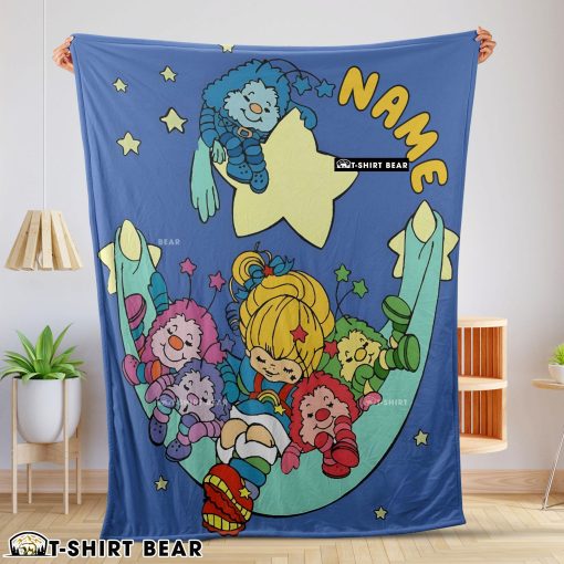 Rainbow Brite Sleeping On The Star Blanket Fleece Customized Blanket