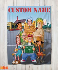 Recess Cartoon Miss Finster Grade 5 Blanket Fleece Customized Blanket