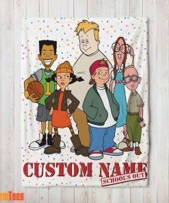 Recess Cartoon School's Out Blanket Fleece Customized Blanket