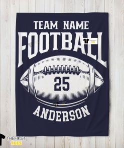 Rugby Football Blanket Fleece Customized Blanket