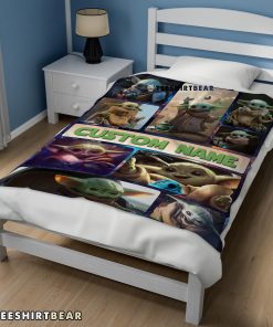 Star Wars Baby Yoda Collage Blanket Fleece Customized Blanket