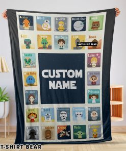 Star Wars Chibi Character Blanket Fleece Customized Blanket