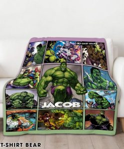 Super Hero Marvel Avenger Hulk Blanket Fleece Customized Blanket
