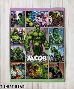 Super Hero Marvel Avenger Hulk Blanket Fleece Customized Blanket