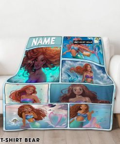 The Little Mermaid Ariel Blanket Fleece Customized Blanket