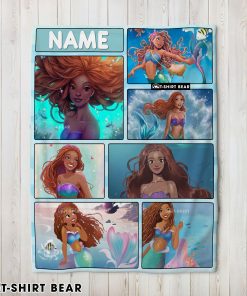 The Little Mermaid Ariel Blanket Fleece Customized Blanket