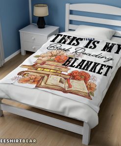 This Is My Book Reading Blanket Fleece Customized Blanket