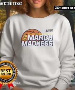Alt Text: Cozy sweatshirt featuring the Top 2025 NCAA Women's Basketball Tournament March Madness logo in vibrant colors.