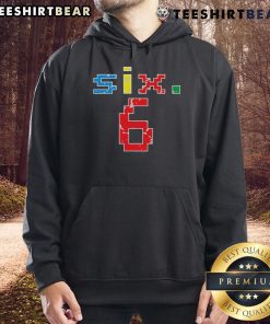 Top sixth birthday hoodie for six-year-olds featuring a vibrant number 6 design, perfect for celebrating turning six.