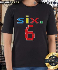 Top 6th Birthday tee for six-year-olds featuring a fun number 6 design for girls celebrating their sixth birthday.