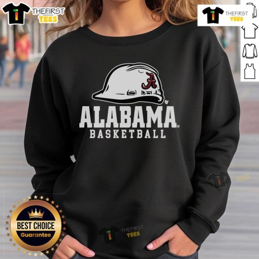 Top Alabama Basketball Hard Hat Sweatshirt featuring team logo, perfect for fans and comfort during game days.