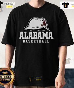 Top Alabama Basketball Hard Hat T-Shirt featuring team colors and logo, perfect for fans and construction workers alike.