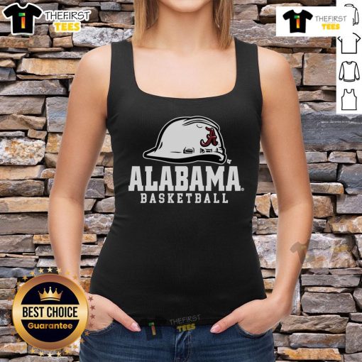 Top Alabama Basketball Hard Hat Tank Top featuring bold team colors and logo, perfect for game day or casual wear.