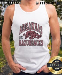 Top Arkansas Home of the Razorbacks Slobbering Hog Tank Top featuring a vibrant design and team spirit for fans.