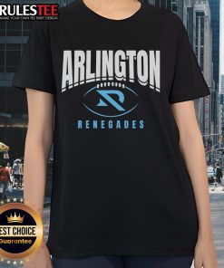 Top Arlington Renegades Football Outline Ladies Tee featuring a stylish design for fans of the team.