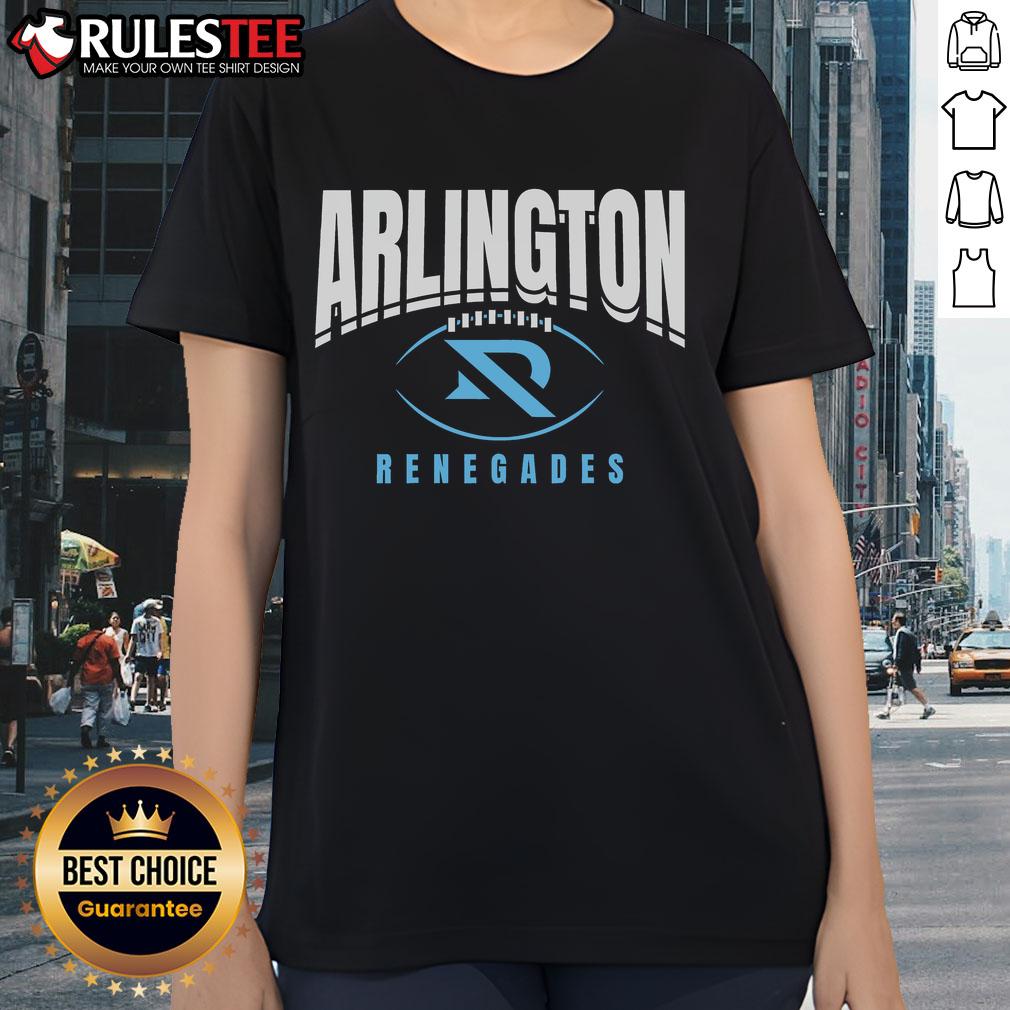 Top Arlington Renegades Football Outline Ladies Tee Top Arlington Renegades Football Outline Ladies Tee featuring a stylish design for fans of the team.
