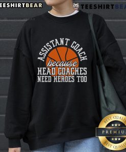 Alt Text: Cozy 'Top Assistant Coach' sweatshirt, perfect for showing support as heroes to head coaches in sports.