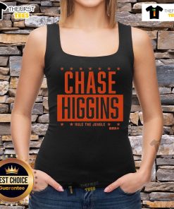 Alt Text: Top Chase Higgins Rule the Jungle tank top featuring a vibrant jungle print, perfect for summer fashion.
