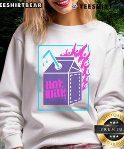 Alt Text: Colorful hot milk box sweatshirt featuring vibrant graphics and cozy design, perfect for stylish, casual wear.