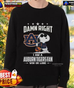 Limited edition Auburn Tigers fan sweatshirt showcasing team spirit with bold graphics for win or lose motivation.
