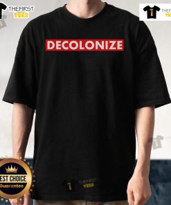 Top Decolonize Indigenous Native American Education T-Shirt featuring vibrant graphics promoting cultural awareness and education.