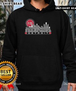 Top Detroit Pistons All-Name of Legends hoodie featuring a vibrant city skyline design.