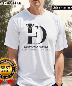 Alt Text: Top Diamond Family Shine Bright Like A Diamond T-Shirt featuring a sparkling diamond graphic and vibrant colors.
