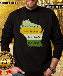Cozy sweatshirt featuring 'Top Drink Local Wisconsin Beer' design, perfect for craft beer enthusiasts in Wisconsin.