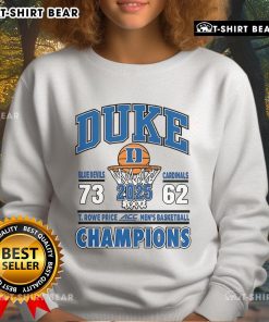 Top Duke 2025 Championship Sweatshirt in blue featuring bold logo and cozy design for ultimate fan comfort.