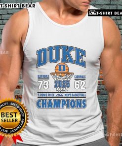 Top Duke 2025 Championship Tank Top featuring vibrant team colors and logo, perfect for fans celebrating the victory.