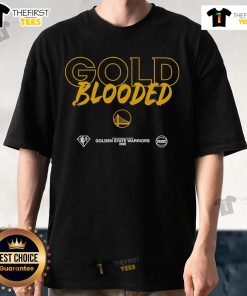 Top Gold Blooded Golden State Warriors T-Shirt featuring bold graphics and vibrant colors for fans and collectors.