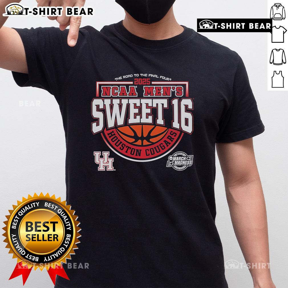 Top Houston Cougars Ncaa Men'S Sweet 16 The Road To The Final Four 2025 T Shirt Top Houston Cougars NCAA Men's Sweet 16 T-Shirt for the Road to the Final Four 2025, showcasing team pride and style.