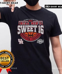 Top Houston Cougars NCAA Men's Sweet 16 T-Shirt for the Road to the Final Four 2025, showcasing team pride and style.