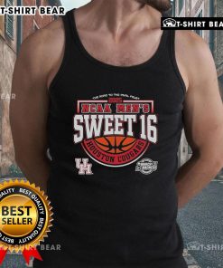 Alt Text: Top Houston Cougars NCAA Men's Sweet 16 2025 Tank Top showcasing team spirit for the Road to the Final Four.