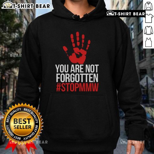Top Missing and Murdered Indigenous Women hoodie design promoting awareness and support for MMIW movement.