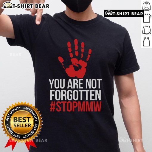 Top Missing And Murdered Indigenous Women Stop MMW T-Shirt featuring powerful graphic and message for awareness and support.