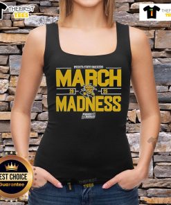 Stylish Wichita State Shockers tank top for NCAA Men's Basketball 2025 March Madness, perfect for game day attire.