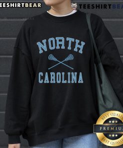 Top North Carolina State Lacrosse sweatshirt in red and white, perfect for fans and athletes supporting NC State.