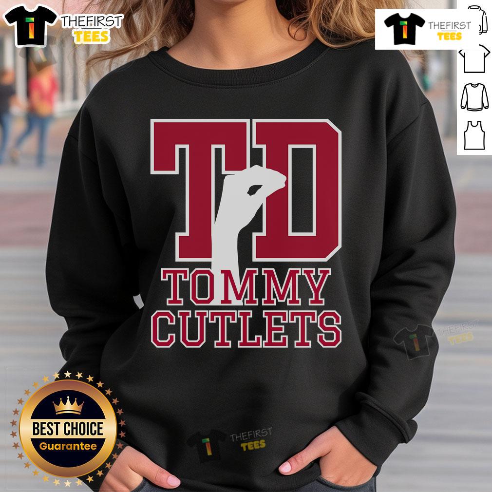 Top Ny Italian Hand Gesture Tommy Cutlets Football Sweatshirt Top NY Italian hand gesture on Tommy Cutlets football sweatshirt, showcasing unique style and cultural flair.