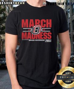 Alt Text: Top Omaha Mavericks 2025 March Madness D1 Men's Basketball T-Shirt featuring team logo and vibrant design.