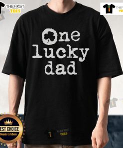 Top One Lucky Dad St Patrick's Day T-Shirt featuring a shamrock design, perfect for celebrating Irish heritage.